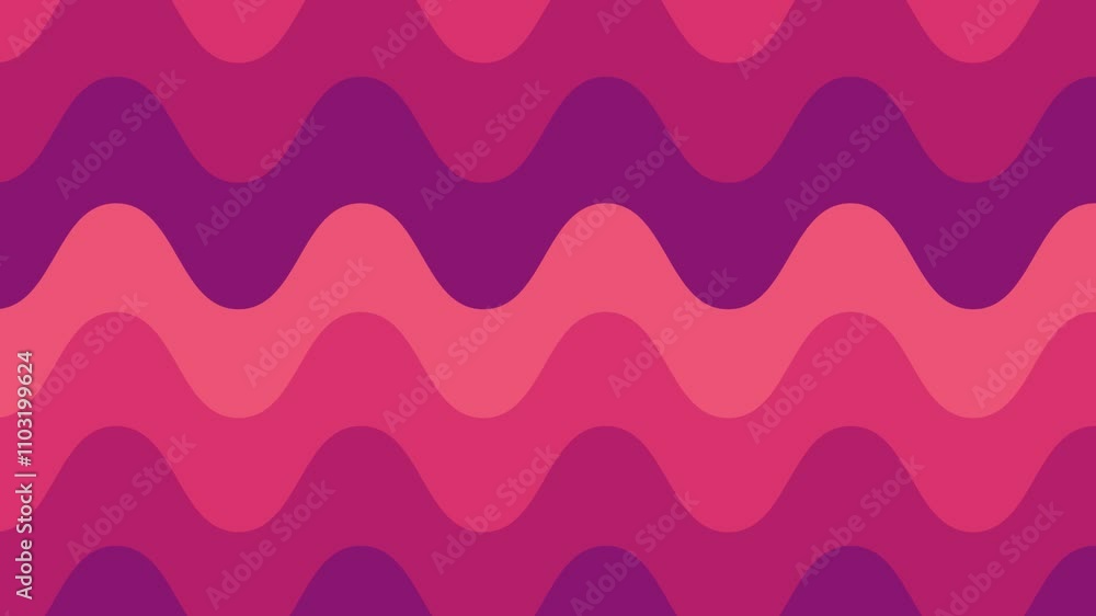 Poster vibrant abstract waves with dynamic patterns and harmonious pink and purple hues