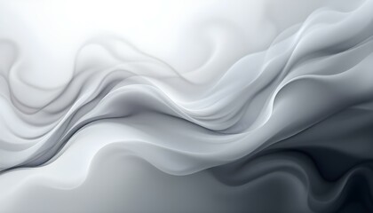 Soft waving smoke lined abstract background in white and grey colors. abstract smoke wave background. Abstract soft waving smoke background in white and grey colors