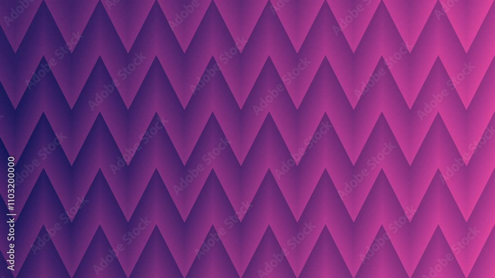 Poster vibrant purple zigzag pattern with gradient and abstract design elements