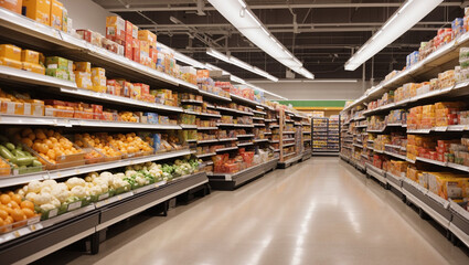 shopping in supermarket