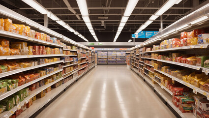 shopping in supermarket