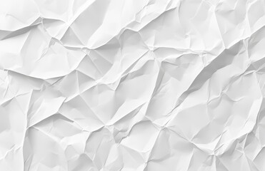 Obraz premium White crumpled paper texture background.