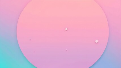 Abstract shade of pink circles on spectral color background