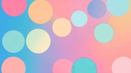 Abstract shade of multicolor circles on spectral background