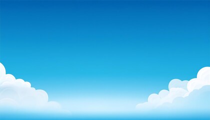 The beautiful sky with fluffy white clouds, bathed in sunlight, creates a stunning natural landscape