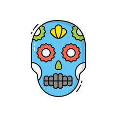   Skull vector icon