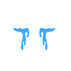 vector cartoon tears dripping