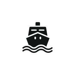 Ship icon template vector illustration