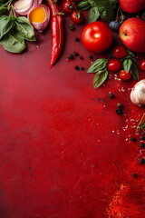Red flowers background