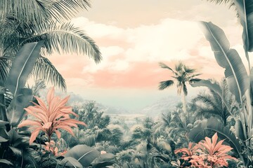 Lush jungle landscape.