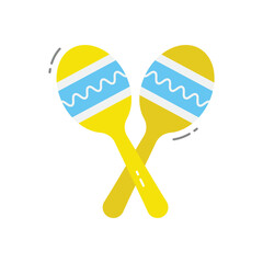 Maracas vector icon