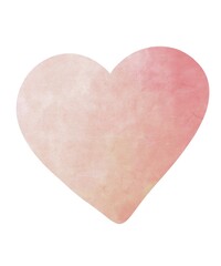 Artistic watercolor heart design for love themed accessories and decor