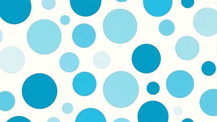 Abstract shade of blue circles on white background