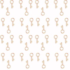 Seamless pattern design featuring love accessories in soft watercolor style