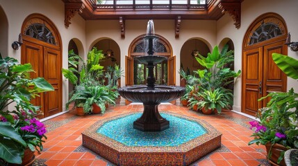 A regal southwestern atrium