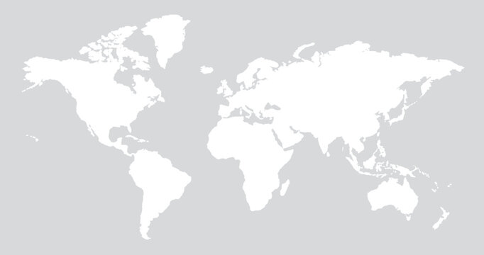 World map. Simplified World Map Illustration.
simple world map vector.