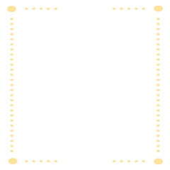 黄色の点線の四角いフレーム