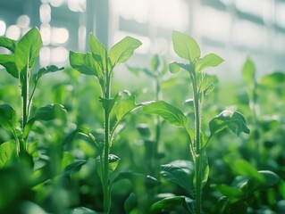 Obraz premium Fresh Growing Vegetables