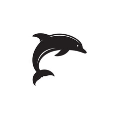 Tuna Fish silhouette vector Style with white background