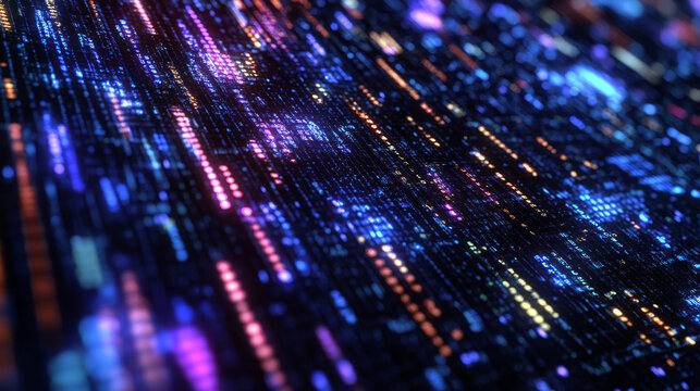 Computer neural network or AI on programming language python. Abstract interface elements of artificial intelligence. Deep machine learning. Big data processing technology. Conceptual illustration.