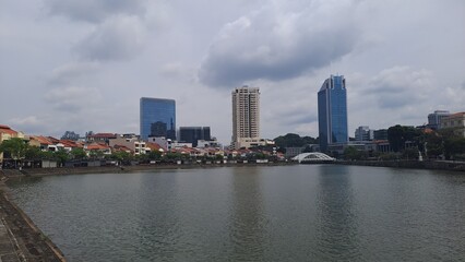 Obraz premium Building Forest In Central Business District Of Singapore