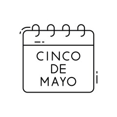 Cinco de mayo vector icon