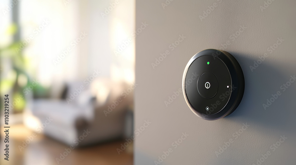 Poster iot isometric concept. mobile app of smart home controls internet of things via phone. house automat