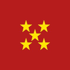 star of david on red background 
