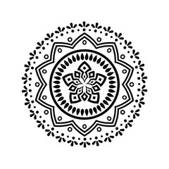 Outline Mandala for Coloring Book Page. Oriental Mandala vector. Mandala Coloring book line art vector illustration. 
