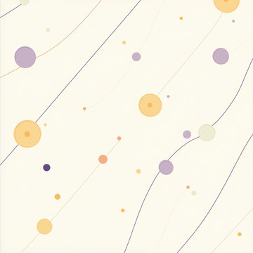 A simple pastel-themed scatter plot with coin icons on the points