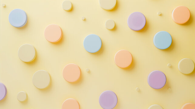 A simple pastel-themed scatter plot with coin icons on the points