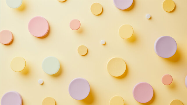 A simple pastel-themed scatter plot with coin icons on the points