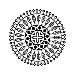 Outline Mandala for Coloring Book Page. Oriental Mandala vector. Mandala Coloring book line art vector illustration. 