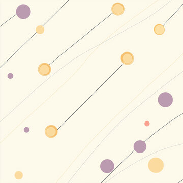 A simple pastel-themed scatter plot with coin icons on the points