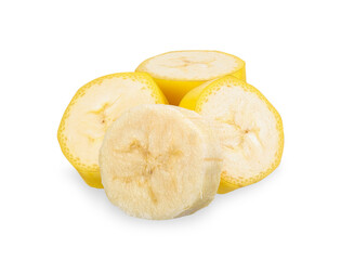 banana isolated on white clipping path