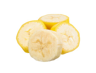 banana isolated on white clipping path