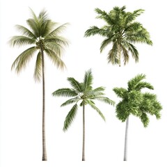 Collection of tropical palm trees showcasing various shapes and sizes in a vibrant botanical display