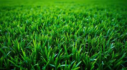 Obraz premium Vibrant Green Grass Field Textures for Background - Perfect for Golf, Soccer, and Nature Themes