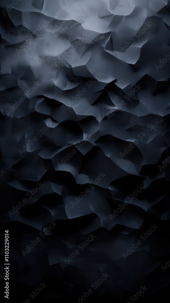 Poster a textured abstract image featuring dark, wavy layers that create a sense of depth and intrigue.