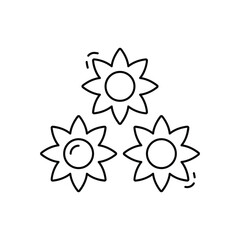 Flowers vector icon