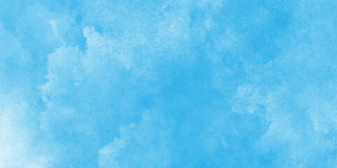 Abstract Blue Watercolor Background,Creative and painted cloudy sky blue watercolor background,soft cloudy sky blue watercolor background with soft tiny fogg or clouds,Background with clouds on blue s