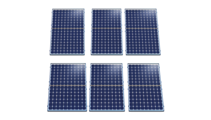 Six Solar Panels: Clean Energy Solution 