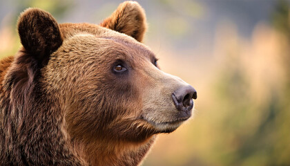 Naklejka premium Close-Up of a Bear