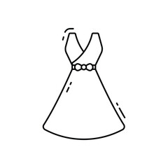 Traditional dress vector icon
