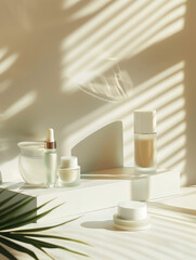 Empty Blank Cosmetics Mock up 