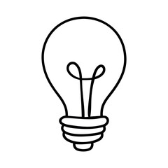 light bulb isolated on white