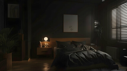 Modern style interior design 3d illustration