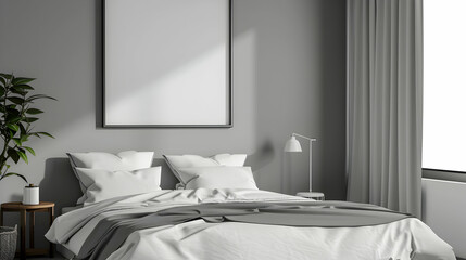 Modern style interior design 3d illustration