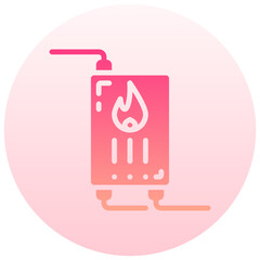 boiler dispenser round gradient vector icon