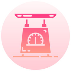 scales round gradient vector icon